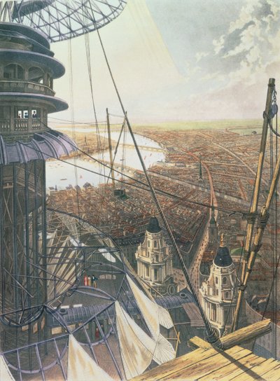 The Colosseum, the Panorama of London seen from a Painters Platform by English School